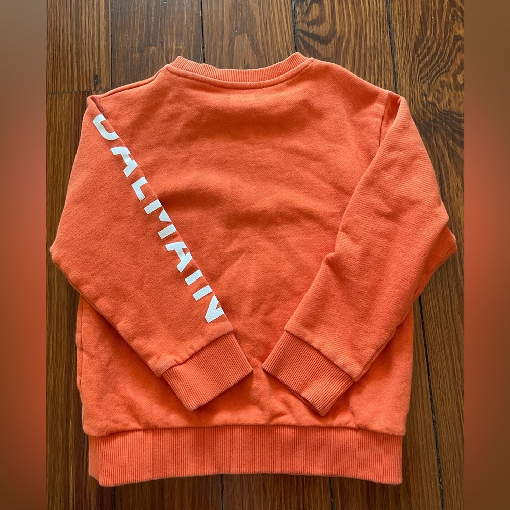 Balmain Kids Orange Sweatshirt, size 6 - Picture 4 of 9